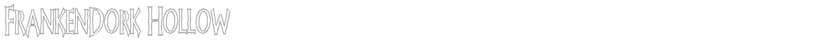 FrankenDork font preview